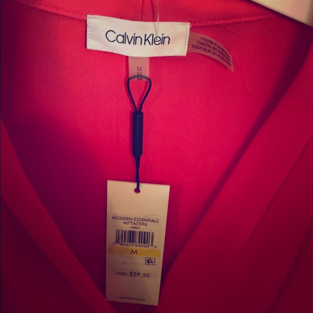 coral orange pink dressy top